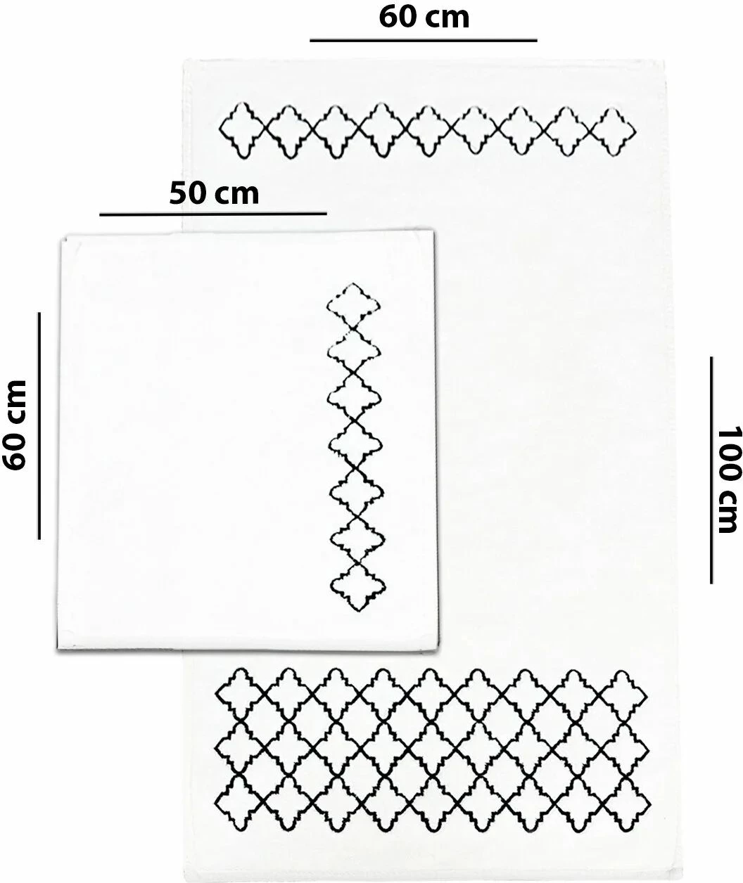 Set tapetash për banjo (2 copë), Mijolnir, luksoz, e zezë