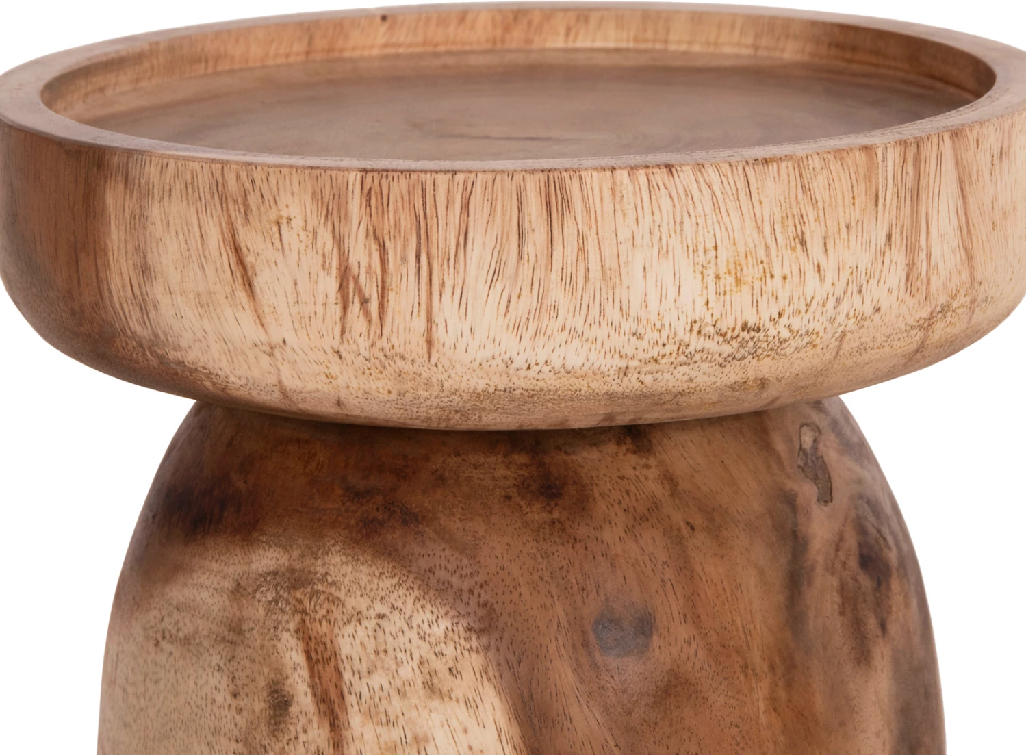 Tavolinë anësore LOKI, dru suar i fortë, ngjyrë natyrale, FH9899.11, 30x50cm