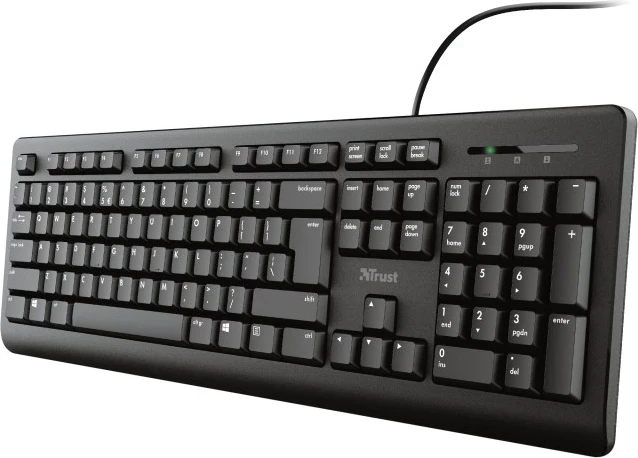 Tastierë Trust Primo, USB, QWERTY US English, e Zezë