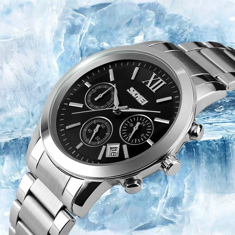 Orë dore për meshkuj Skmei, e zezë