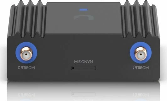 Router Ubiquiti UMR-Ultra 4G LTE, Wi‑Fi 4 2.4GHz, 2x LAN, slot SIM, i zi, me montim mur/DIN