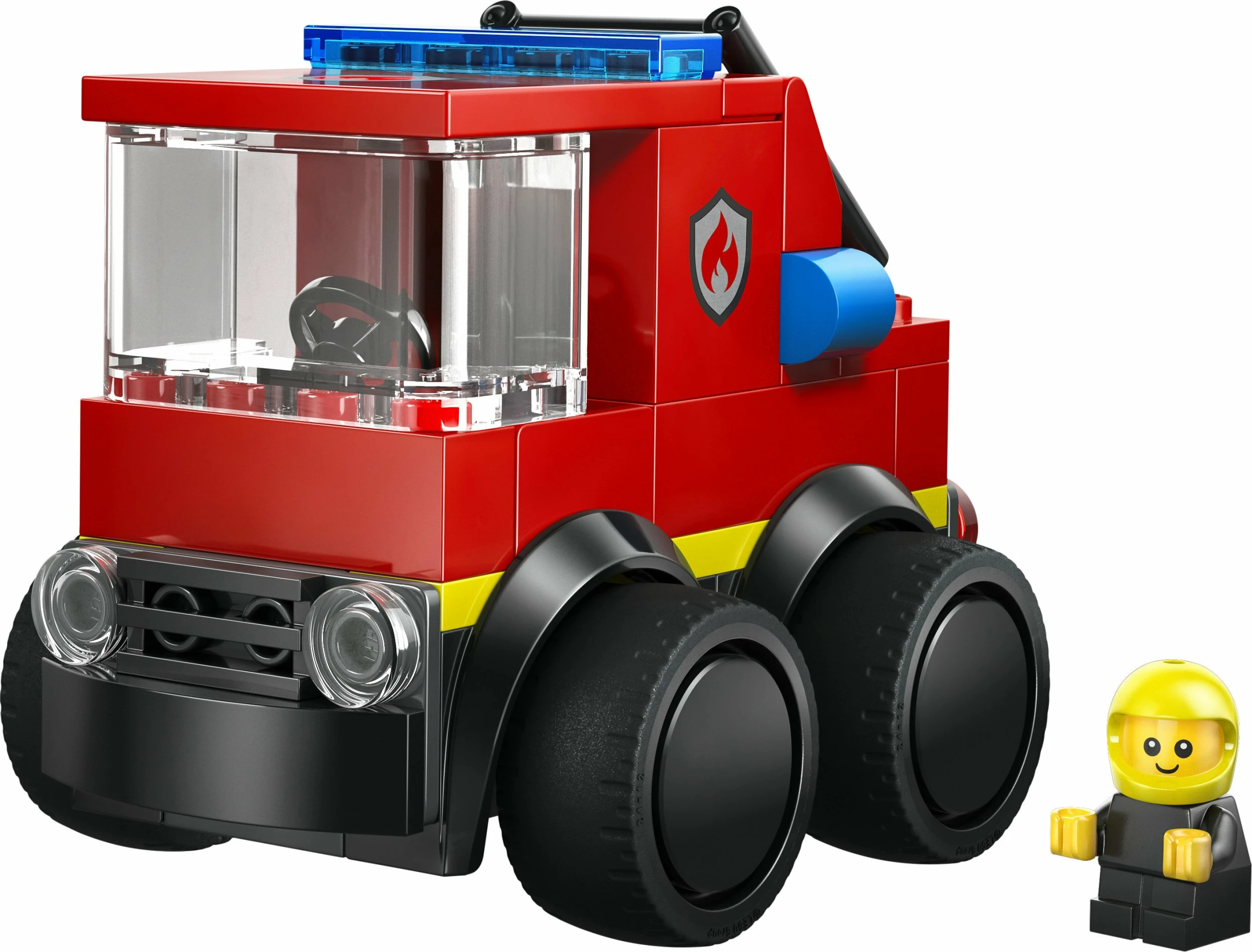 Set LEGO City Rides, Fire Truck 60482, 67 copë, për 5+ vjeç, e kuqe