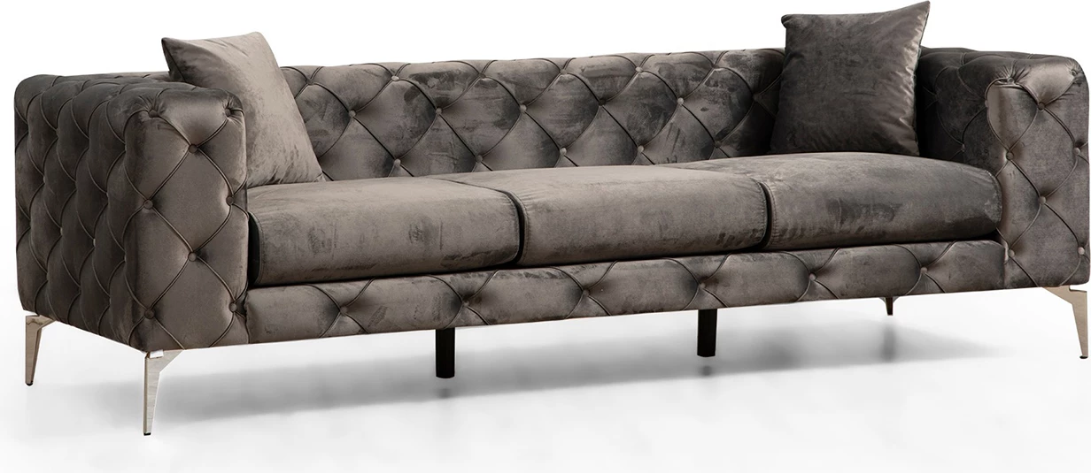 Divan treshe Como, ngjyrë antracit, Atelier del Sofa
