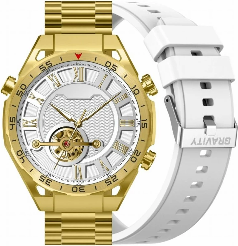 Smartwatch Gravity për femra, e bardhë