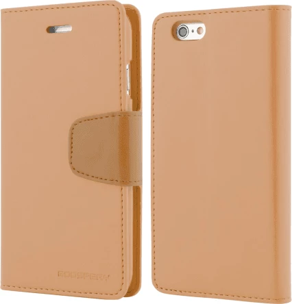 Mbështjellës flip Goospery Sonata për iPhone 6 4.7\", gold