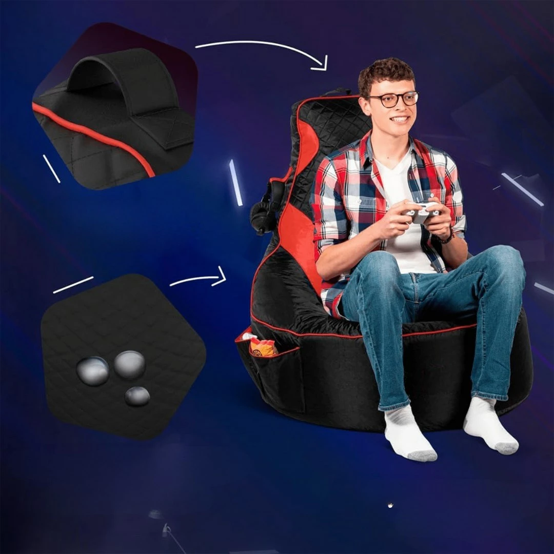 Qese ulëse për kopsht, Gamer, e kuqe dhe e zezë