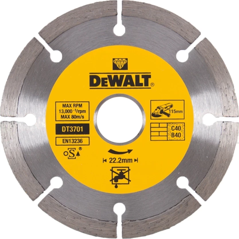Disk prerës diamant DeWalt DT3701 115 mm, 22.2 mm