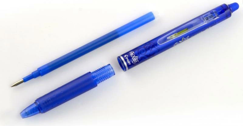 stilolaps fshirës me buton, Pilot Frixion Clicker BLRT-FR7-L (BLRTFR7L), 0.7 mm, rimbushëm, blu