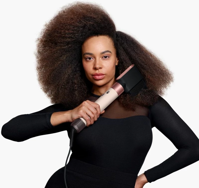 Multistyler flokësh DYSON Airwrap id Curly+Coily, rozë gold/pink, set me 6 pjesë