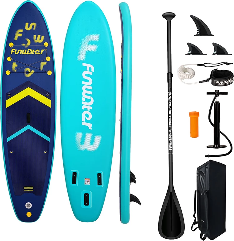dërrasë SUP e fryshme FunWater SUPFW71A, 350 x 86 x 15 cm, 12–15 PSI, set me aksesorë, blu e errët