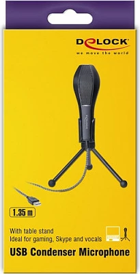 Mikrofon konference USB DeLOCK 65939, omnidireksional, 16-bit/44.1 kHz, i zi