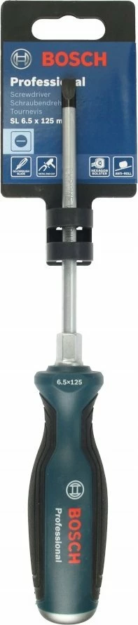Kaçavidë Bosch Professional SL 6,5 x 125 mm, krom-vanadium, SoftGrip, blu/zezë
