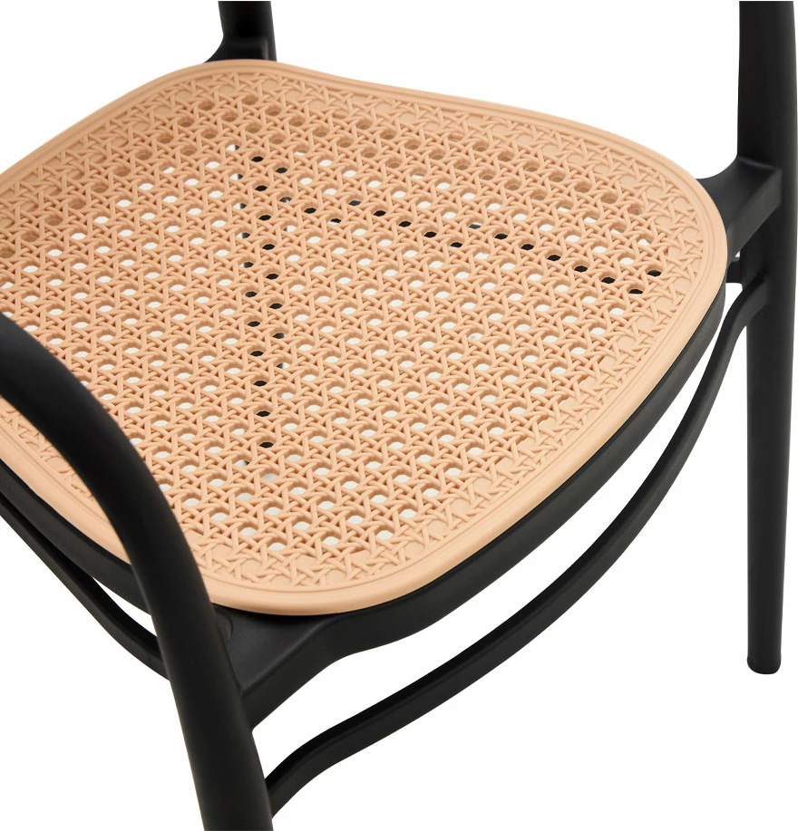 Karrige Vienna, e zezë-natyrale, 55x53x85.5 cm