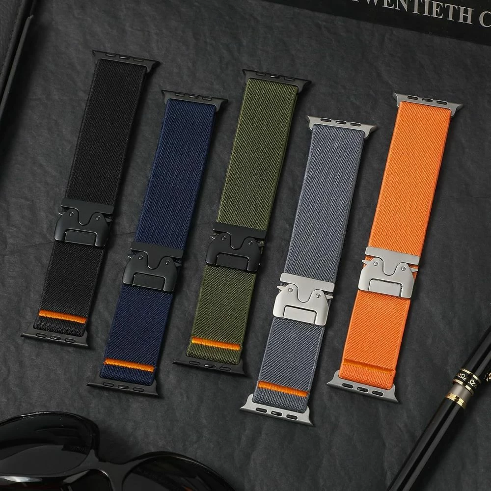 Rrip najloni për Apple Watch Tech-Protect Nylon Clasp, 44/45/46/49 mm, Kaltër