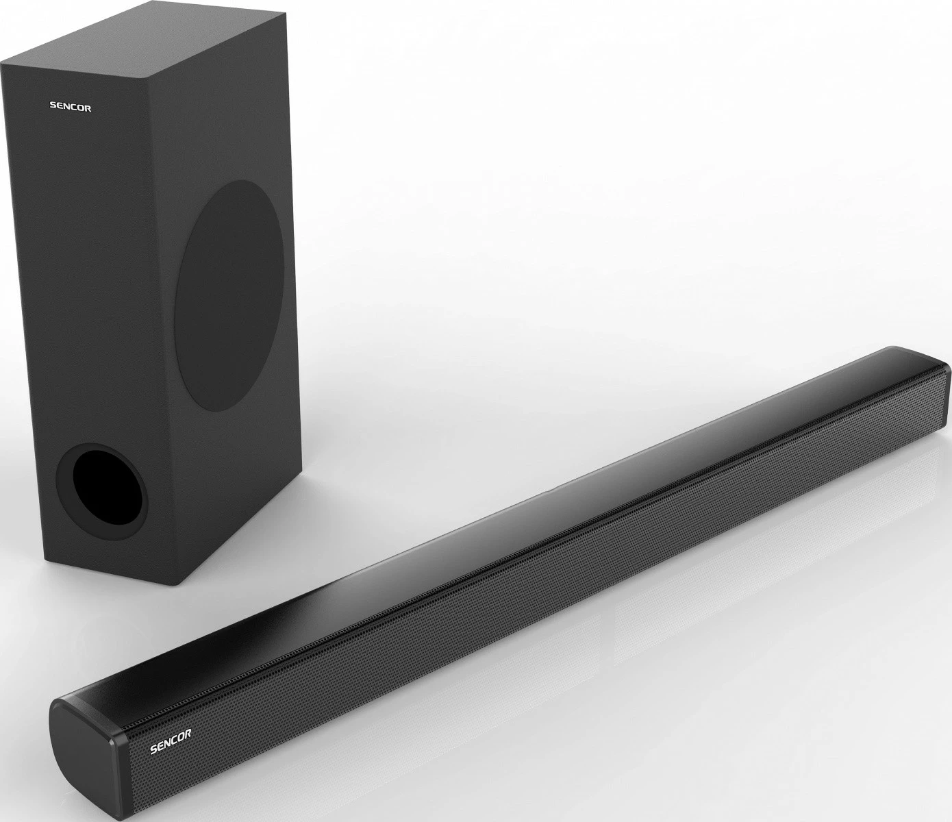 Soundbar Sencor SSB 5500BW me subwoofer pa tela, 2.1CH, 160W, i zi
