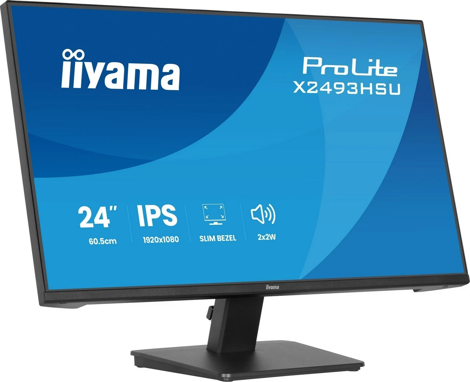 Monitor iiyama ProLite X2493HSU-B1, 23", Full HD, IPS, HDMI, DisplayPort, e zi