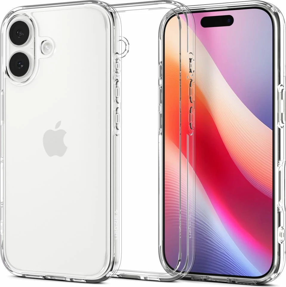 Mbështjellës Spigen Ultra Hybrid për iPhone 17, Transparent
