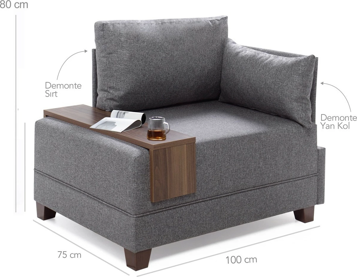 Karrige një vendëshe Fly Right, bezhë, Atelier del Sofa
