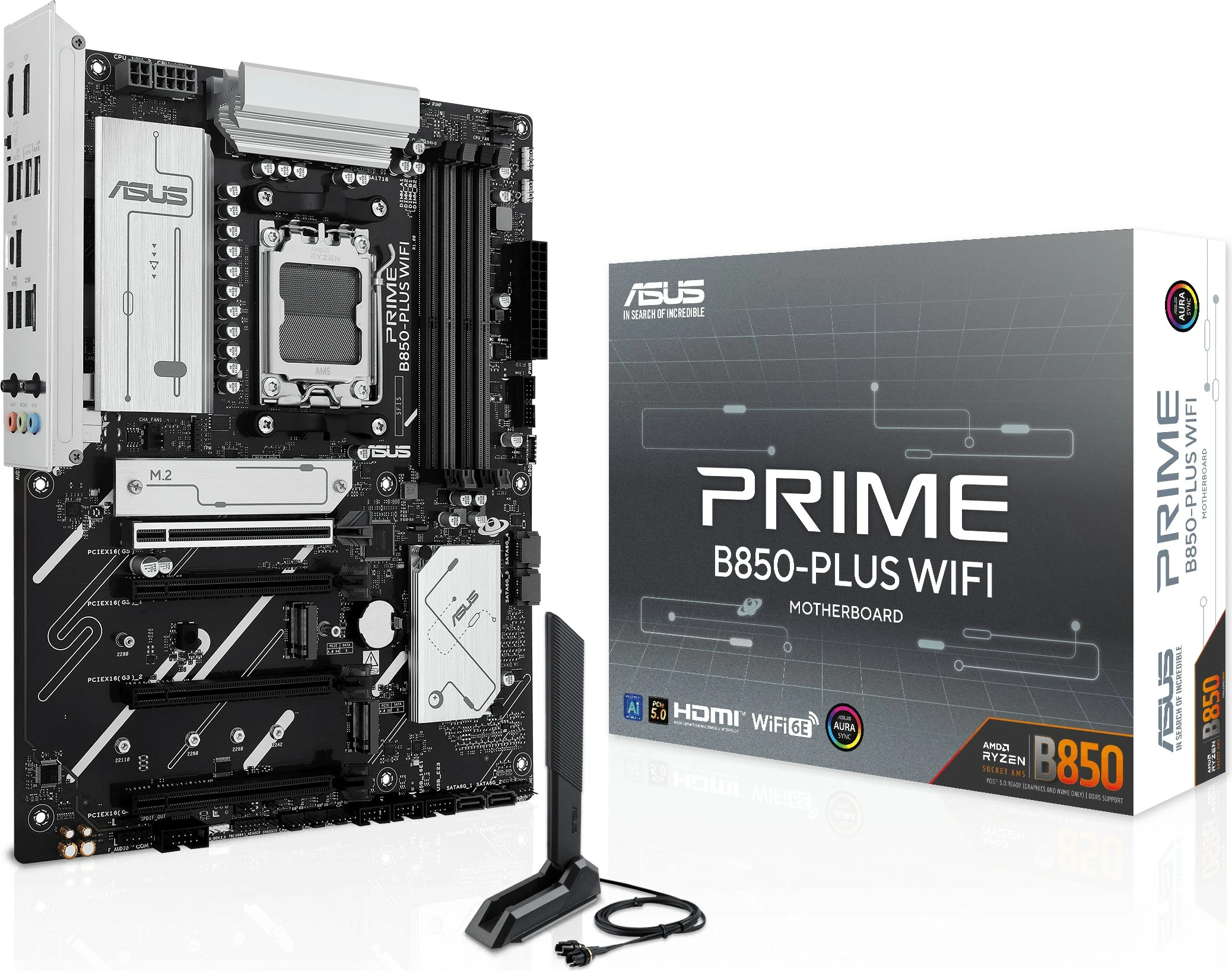 Pllakë amë ASUS PRIME B850-PLUS WIFI, Socket AM5, AMD Ryzen 7000/8000/9000, DDR5, Wi-Fi