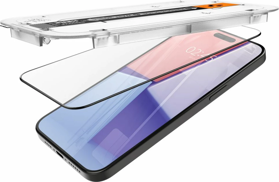 Xham mbrojtës Spigen Glas.tR EZ Fit FC për iPhone 15 Pro Max, 2 copë, Zi