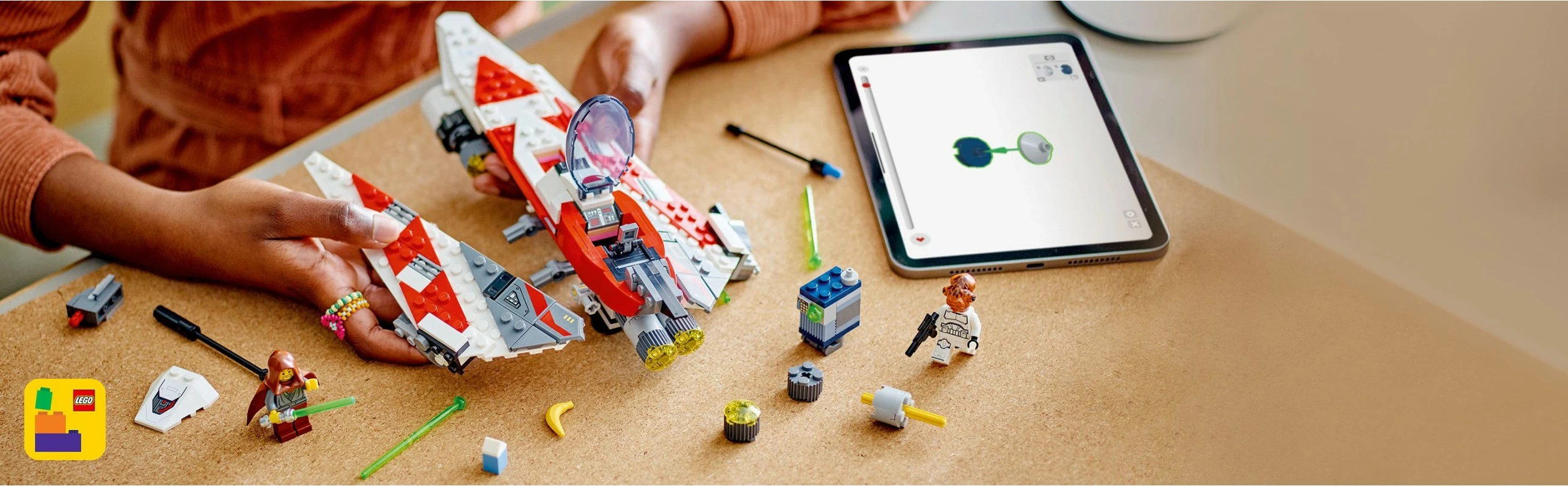 Set ndërtimi LEGO Jedi Bob's Starfighter, 305 pjesë, shumëngjyrësh