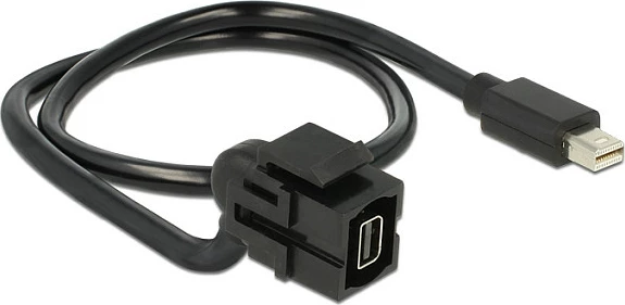 Kabllo zgjatëse Mini DisplayPort DeLOCK 86374, 0.5 m, mashkull-femër, e zezë