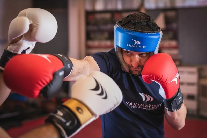Doreza boksi Yakimasport HIGH TECH VIPER për meshkuj dhe femra, 10 oz, të kuqe [Madhësia: 10 oz]