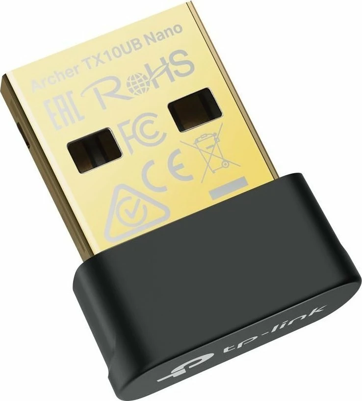 Adapter USB Wi-Fi 6, TP-Link Archer TX10UB Nano, dual-band 2.4/5 GHz, Bluetooth 5.3, deri 600 Mbps, zi