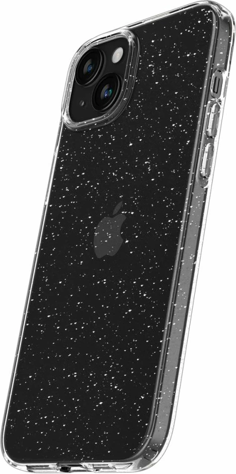 Mbështjellës Spigen Liquid Crystal Glitter për iPhone 15 Plus, Transparent me shkëlqim
