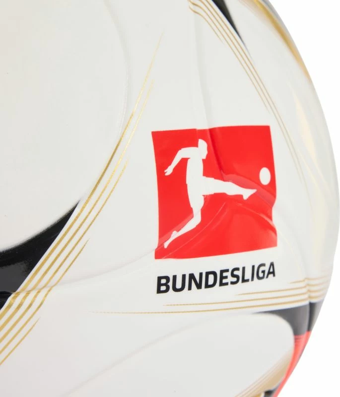 Top futbolli adidas Bundesliga 26/27 Torfabrik League J350, bardhë-portokalli-ari [Madhësia: 4]