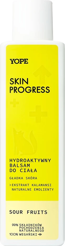 Balsam trupi për femra Yope Skin Progress Hydro-Active Sour Fruits, 200ml