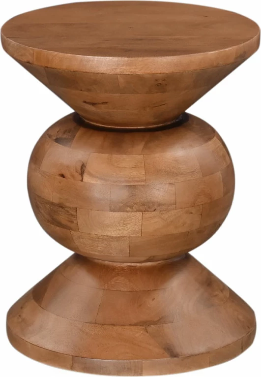 Tavolinë anësore Pearl, dru mango natyral, 40x40x52cm