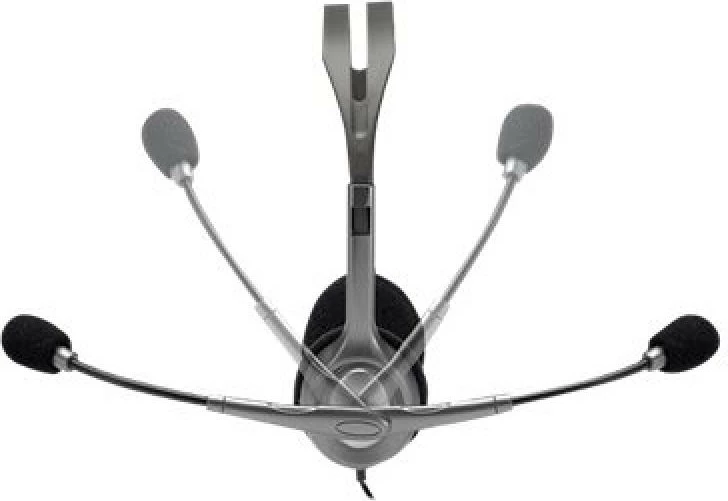 Kufje me mikrofon Logitech H110, 3.5mm (981-000271), gri/zi