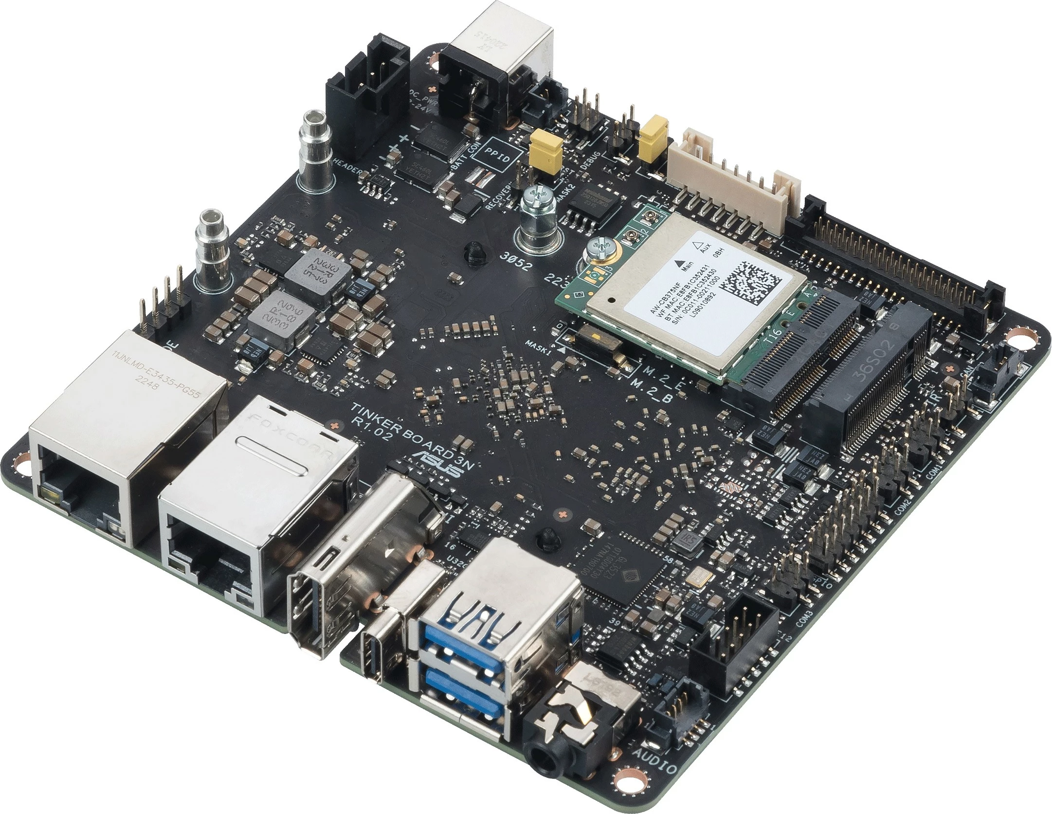 Pllakë amë ASUS Tinker Board 3N, Rockchip RK3568, 4GB RAM, 32GB eMMC