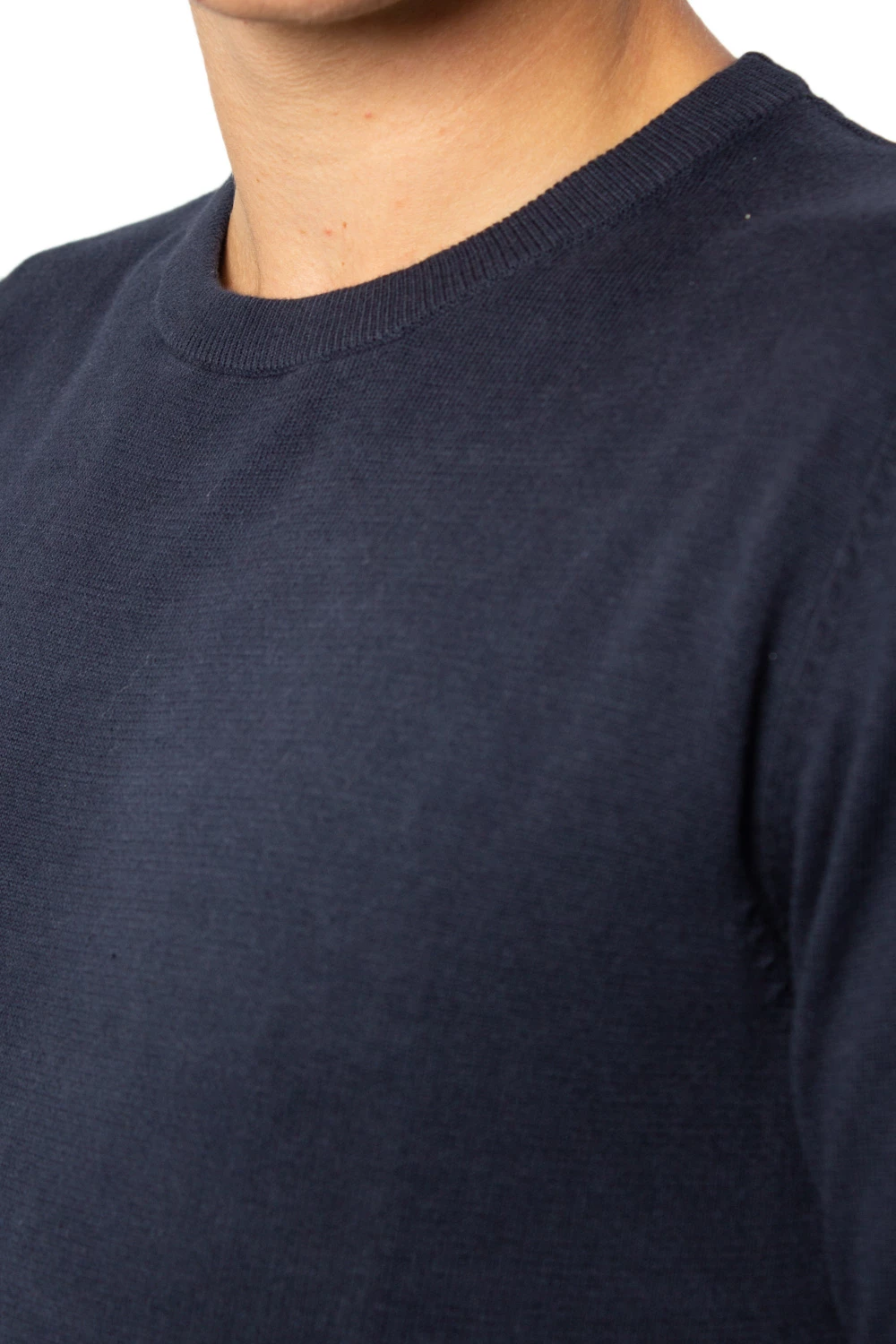 Xhemper për meshkuj Jack & Jones JJEBASIC Knit Crew Neck 12137190, i kaltër i errët [Madhësia: XL]