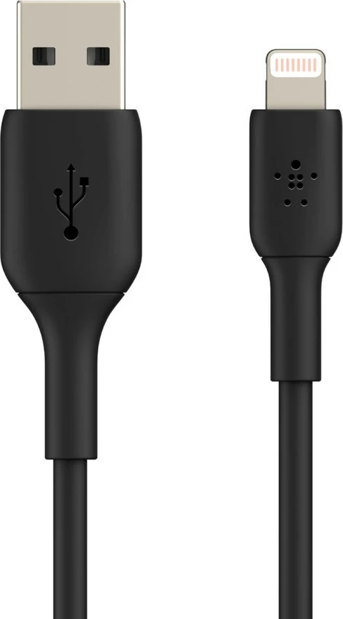 Kabllo Belkin CAA001BT0MBK, 0.15m, Lightning në USB A, e zezë