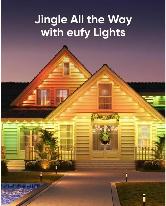 Reflektorë LED të jashtëm Anker eufy E10 RGBWW 500 lm IP65, set 2 copë