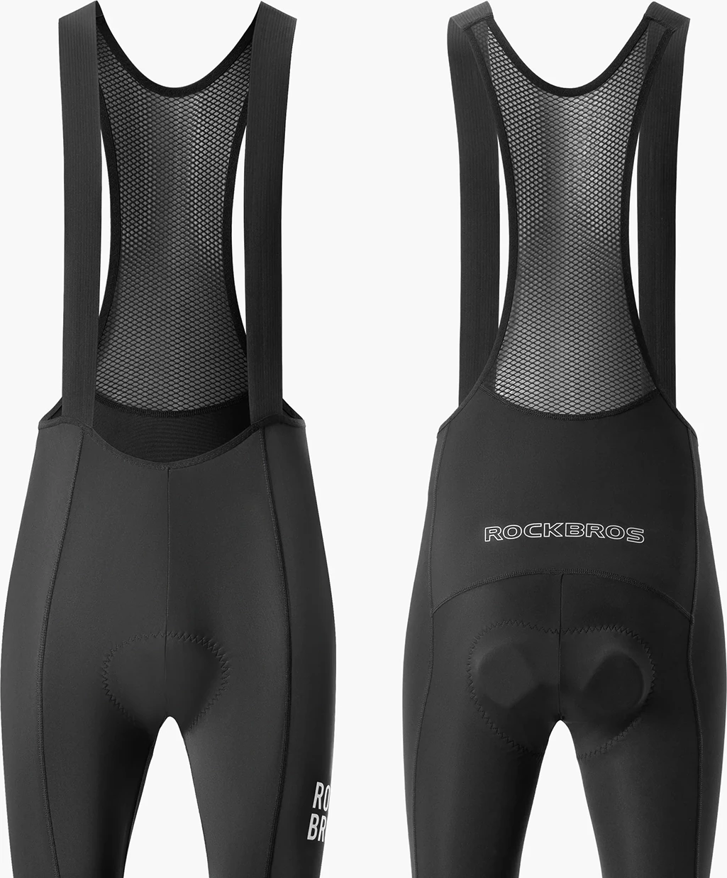 Tuta çiklizmi me bretela Rockbros 200021, me jastëk, size M, e zezë