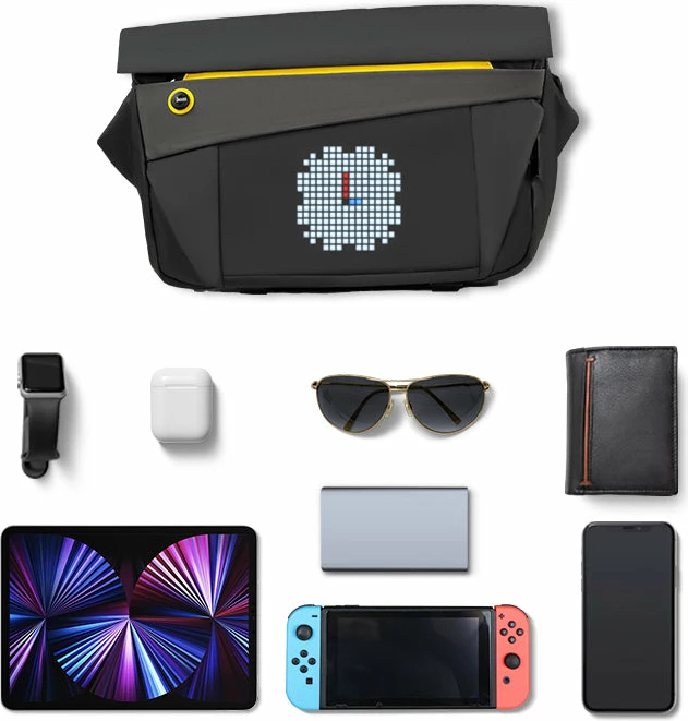 Çantë Me Ekran Led DIVOOM Pixoo slingbag-V