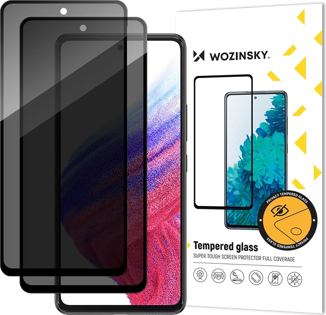Mbrojtës ekrani privacy Wozinsky për Xiaomi Redmi Note 14S, 2-pack, i zi