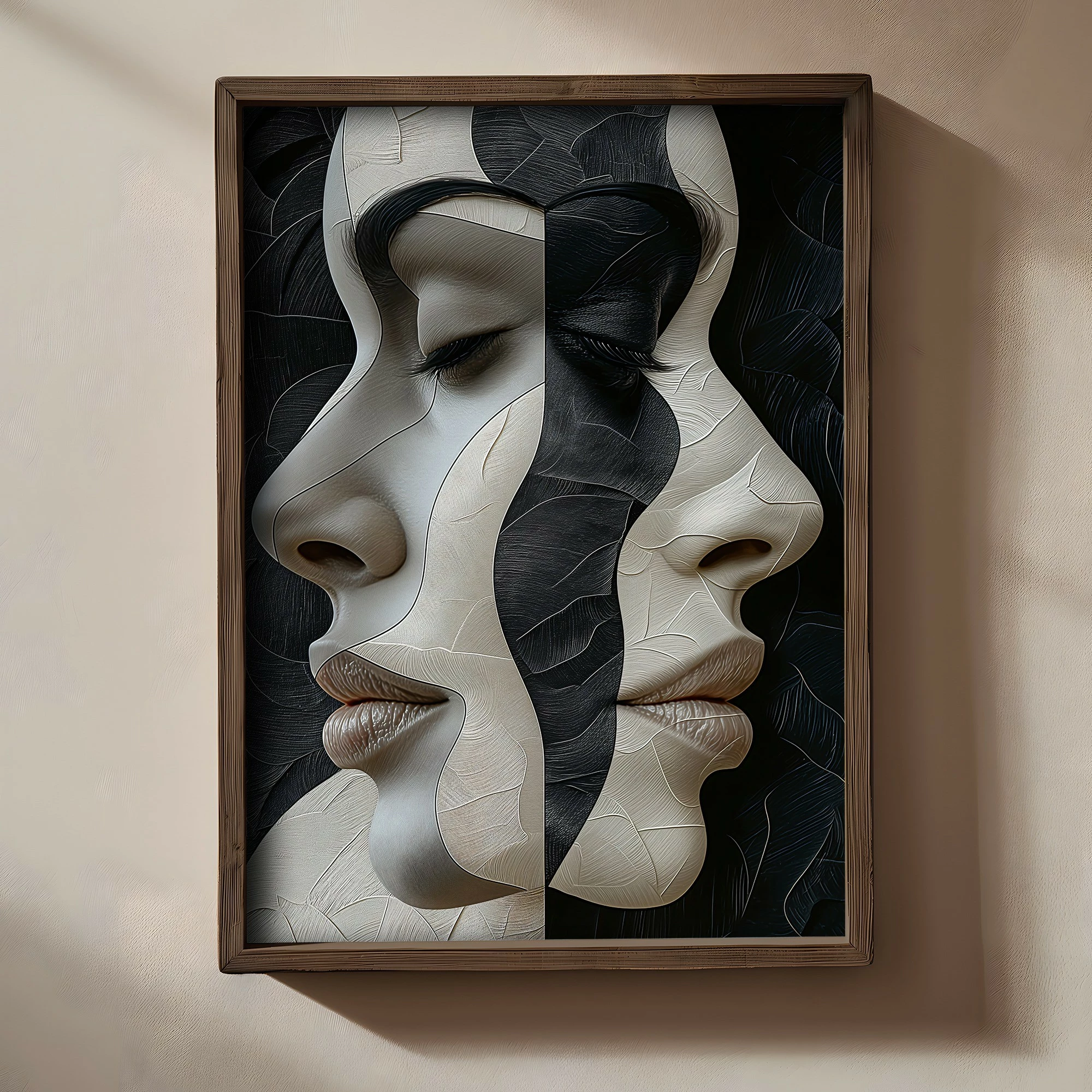 Pikturë dekorative me kornizë MDF, Wallity, TUN078-XL, shumëngjyrëshe, 50x70x3.5cm