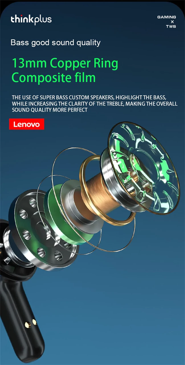 Dëgjuese Lenovo XT85, të zeza
