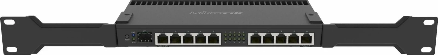 Router MikroTik RB4011IGS+RM, 10 porte LAN, 1 portë 10G SFP+