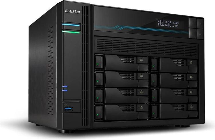 NAS server ASUSTOR Lockerstor 10 AS6510T, Intel Atom C3538, 8 GB RAM DDR4, Tower, i zi