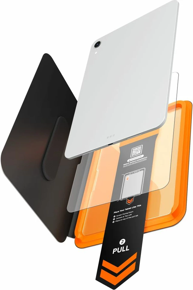 Mbrojtës ekrani xham i kalitur, Spigen ALM Glas.tR T, për iPad 10.9" (2022) / 11" (2025), 10H+, transparent, set me AlignMaster T dhe kit instalimi