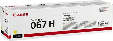 Toner Canon 067H, High Yield (XL), 2350 faqe, i verdhë