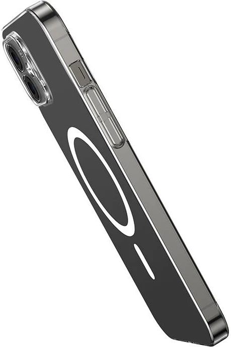 Mbështjellës Baseus Magnetic Crystal Clear për iPhone 12, transparent, me xham të temperuar dhe set pastrimi