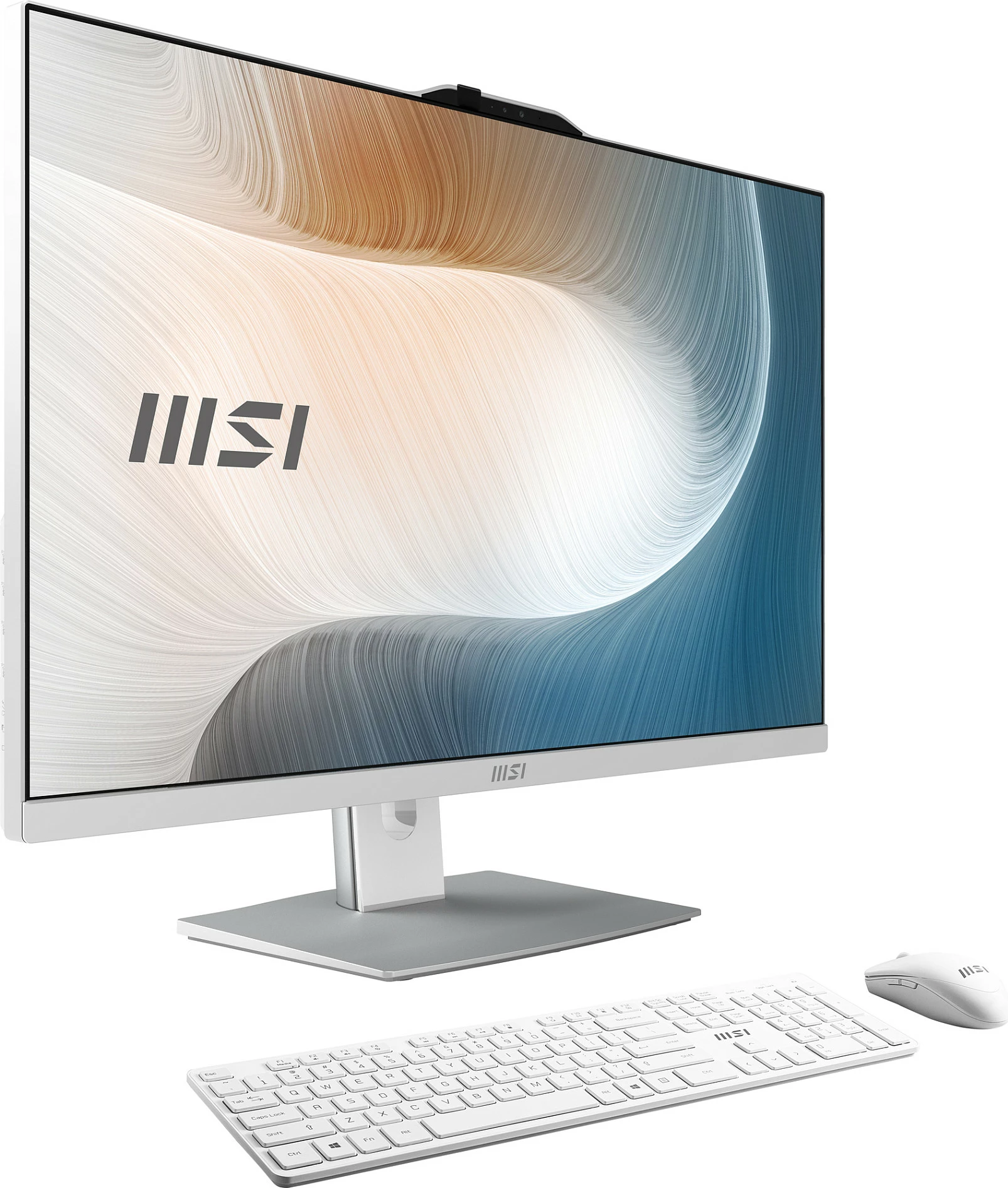 Kompjuter All-in-One MSI Modern AM242P 1M-1873AT, 23.8" FHD, Intel Core 3, 16GB RAM, 256GB SSD, Windows 11 Home, i bardhë/argjendtë