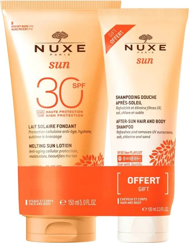 Set krem dielli Nuxe Sun SPF30 150ml + xhel dushi pas diellit 100ml