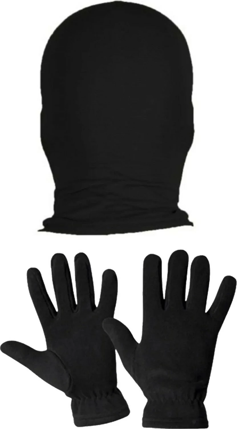 Set maskë bore dhe doreza Belifanti Collection, unisex, të zeza